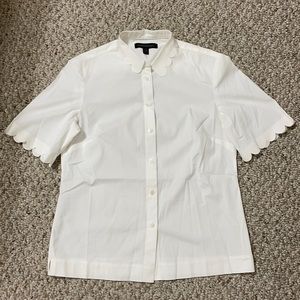 Banana Republic White Button Down Dress Shirt